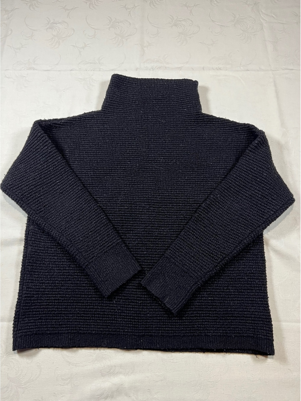 Madewell Black Knit Turtle Neck Sweater Size Medium